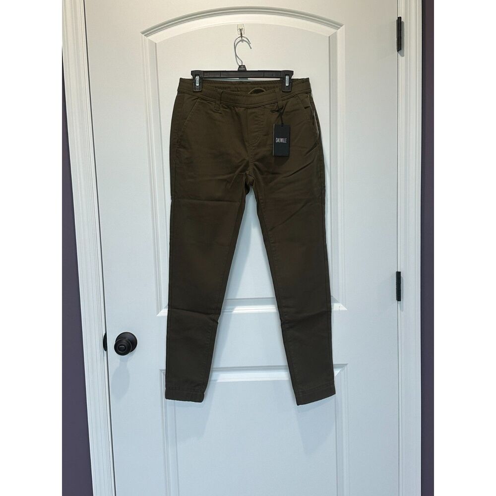 NWT Caliville Men's Stretch Joggers Pants Army Green Size Medium